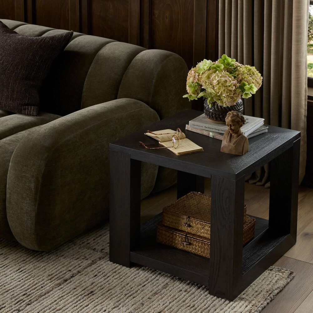 Four Hands Thomas End Table in Dark Anthracite, , large