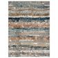 Karastan Epiphany Colorful Waves 2"4" x 7"10" Robin"s Egg Runner, , large
