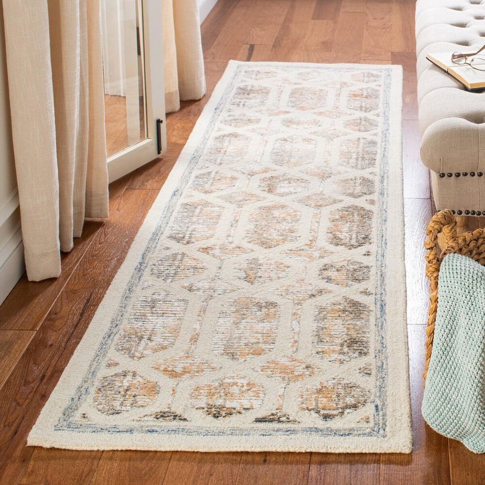 Safavieh Artistry ARR665D 2&#39;3&quot; x 9&#39; Ivory and Gold Runner, , large
