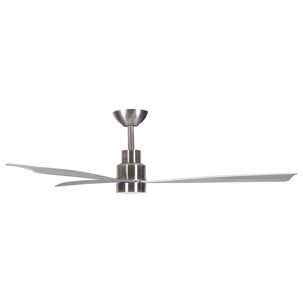 Minka-Aire Simple 52" Indoor/Outdoor Ceiling Fan with LED Light in Brushed Nickel Wet, , large