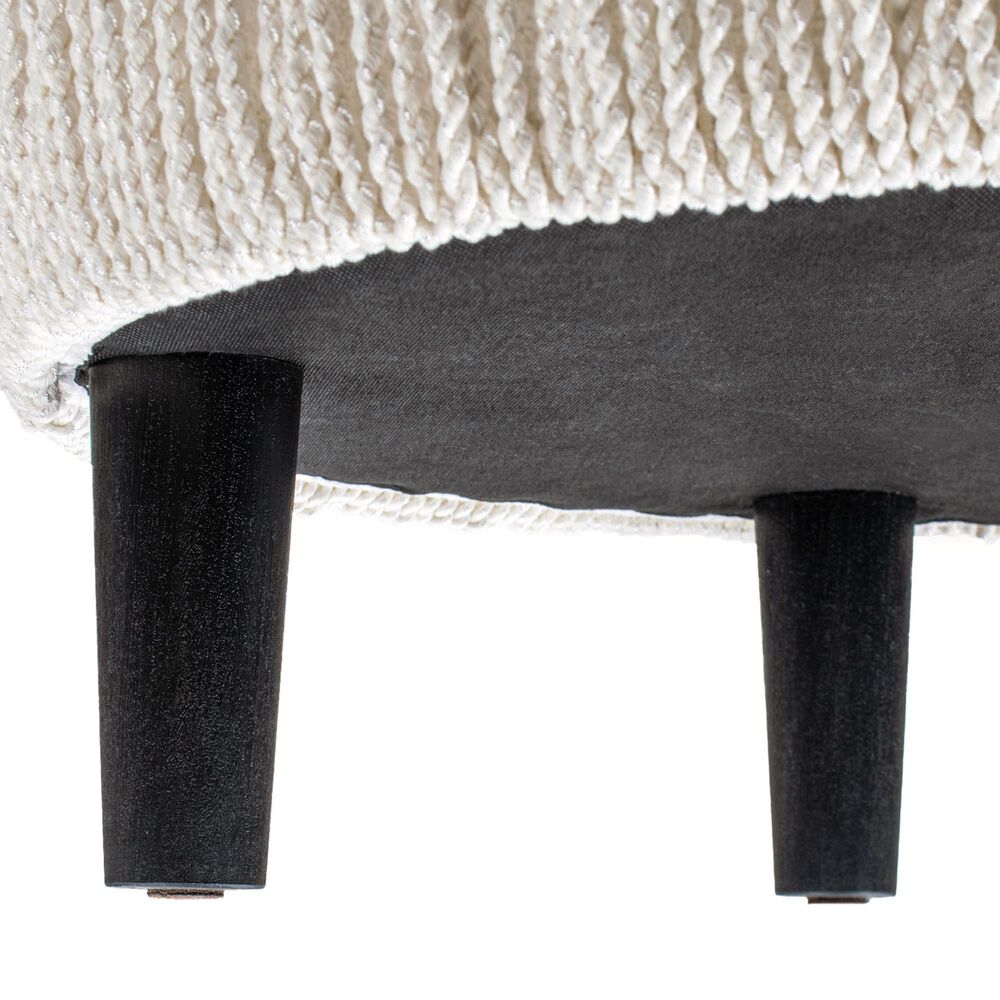 Jennifer Taylor Home Yolanda Standard Ottoman in Almond White and Ivory, , large