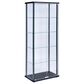 Pacific Landing 5-Shelf Glass Curio Cabinet in Black and Clear, , large