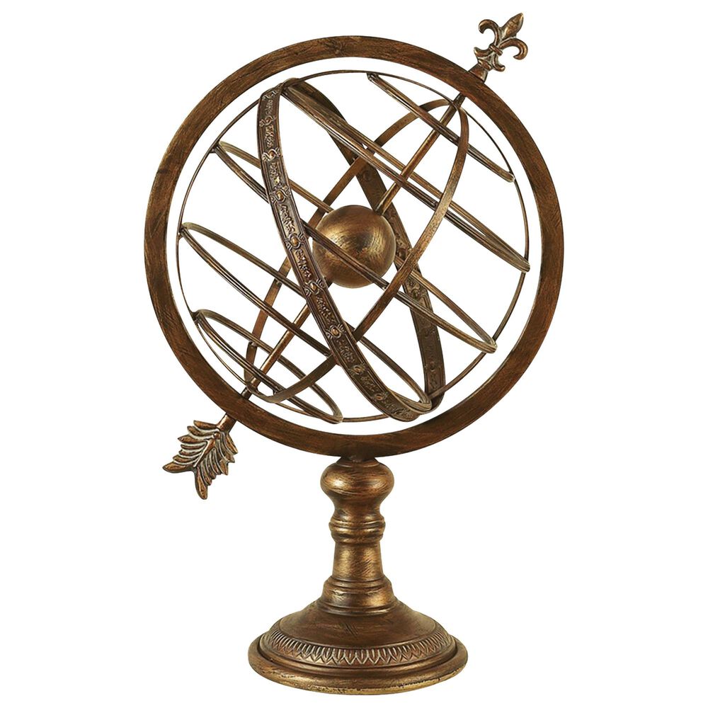 Maple and Jade 25" Sphere in Brass, , large