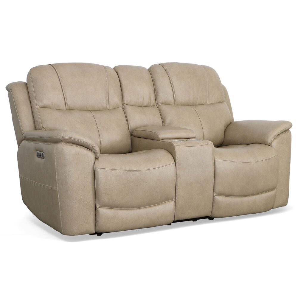 Flexsteel Crew 3-Piece Power Reclining Living Room Set in Pebble, , large