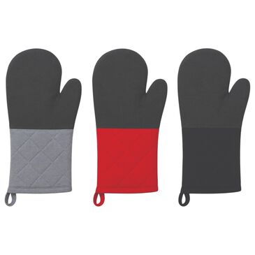 Home Basics Heat-Resistant Silicone Textured Grip Oven Mitt in Assorted, , large