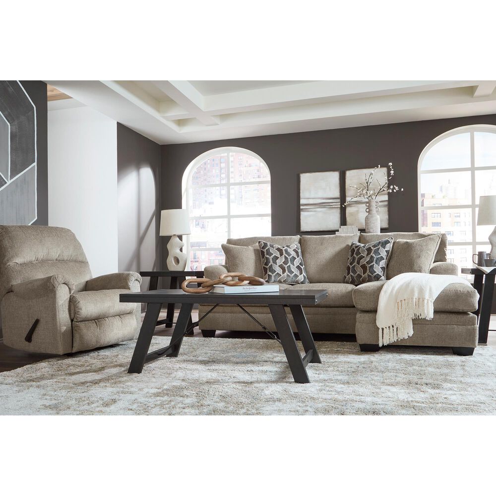Ashley Stonemeade Stationary Sofa Chaise in Taupe, , large