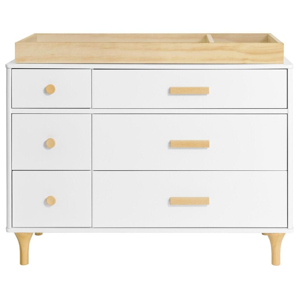 Babyletto Lolly 2 Piece Nursery Set in White and Natural, , large