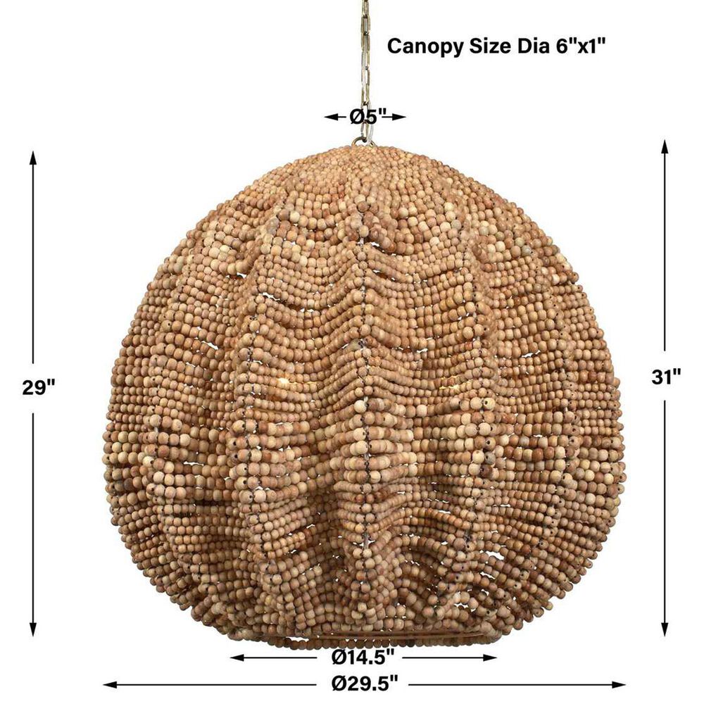 Uttermost Kauri 5-Light Pendant in Natural, , large