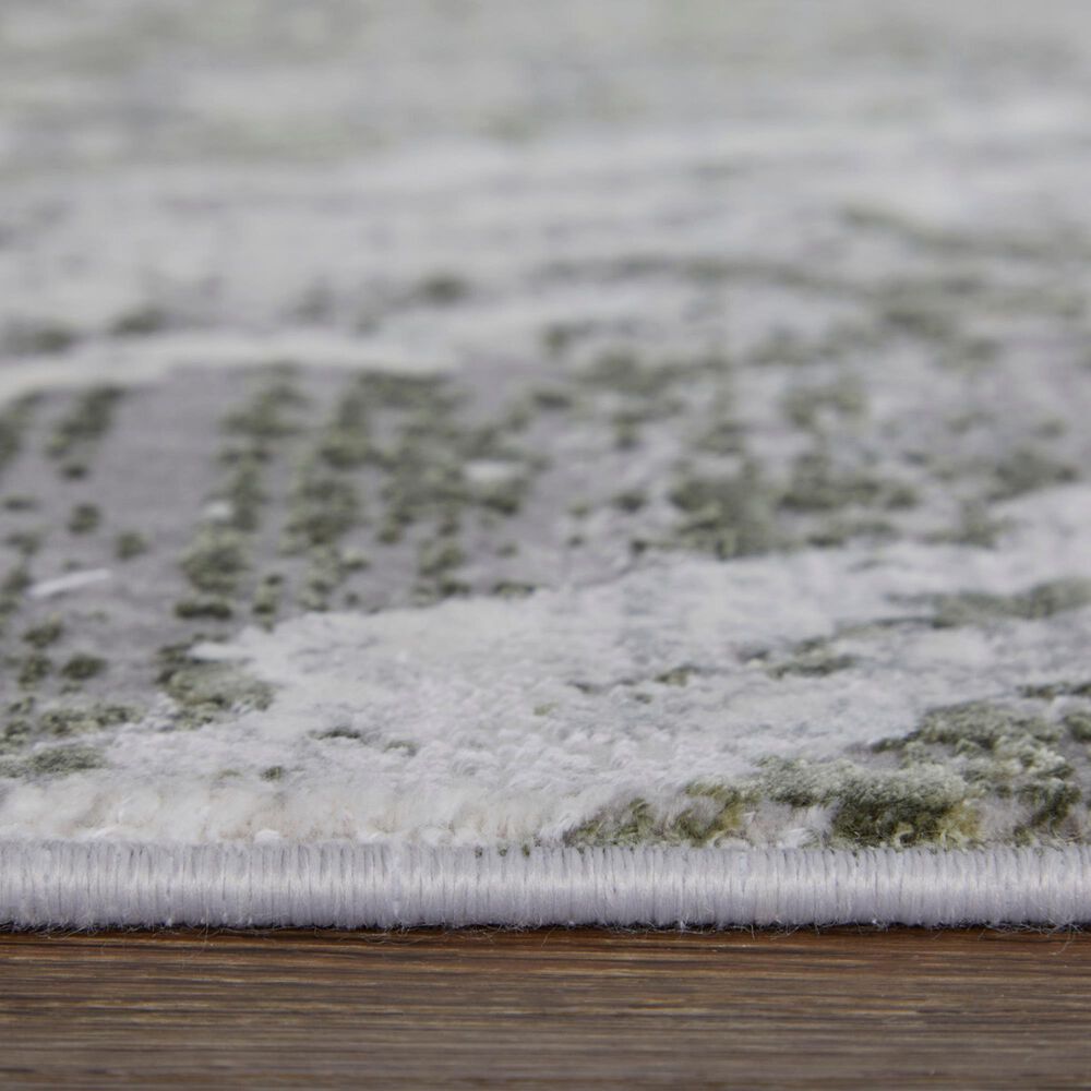 Feizy Cadiz 39N6F Green and Ivory 9'9" x 13'2" Area Rug, , large