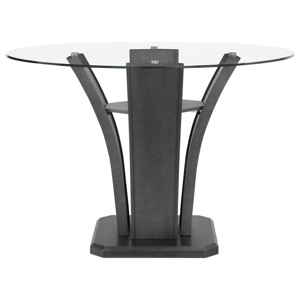 Crown Mark Camelia 5-Piece Counter Height Dining Set in Black, , large