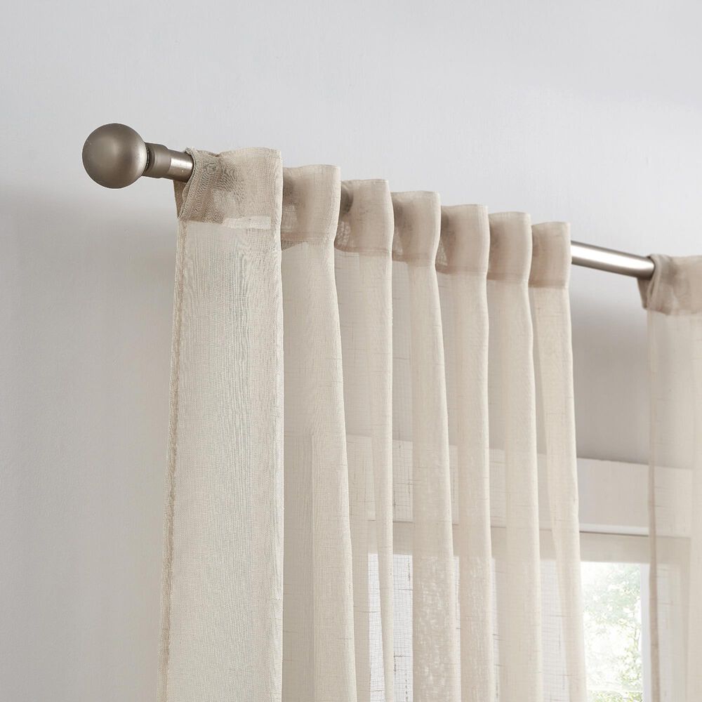 Pem America Cannon Sheer 84&quot; x 50&quot; Window Panel in Ivory &#40;Set of 2&#41;, , large