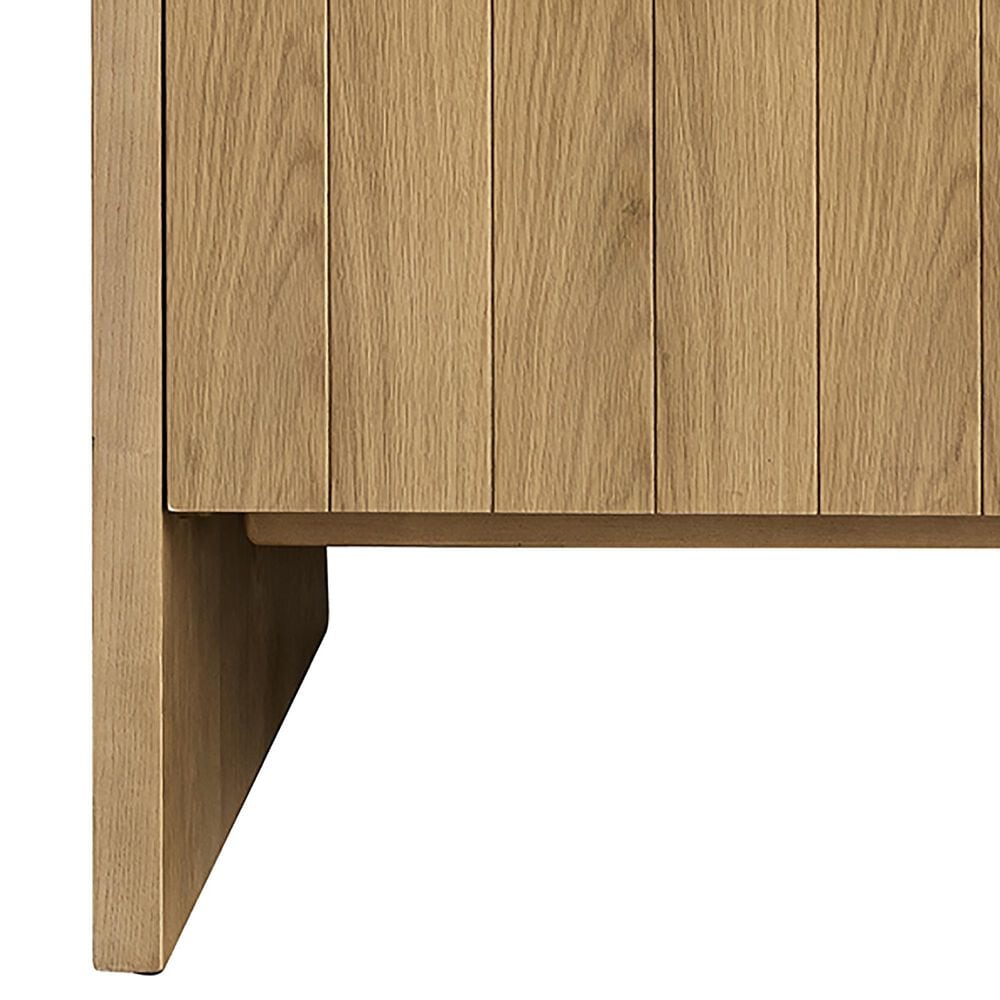 James Martin Vanities Hudson 60&quot; Double Bathroom Vanity in Light Natural Oak with 3 cm Arctic Fall Solid Surface Top and Rectangular Sinks, , large