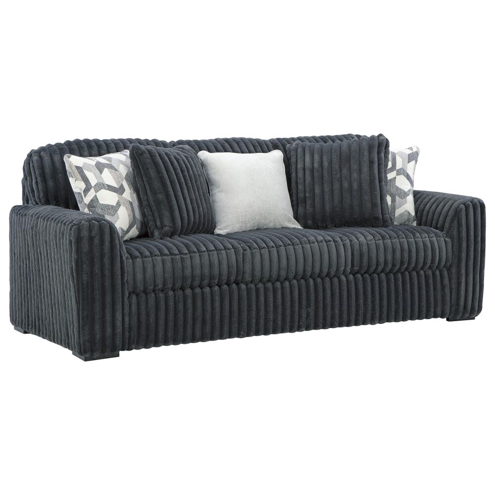 Ashley Midnight-Madness Stationary Sofa in Gunmetal, , large