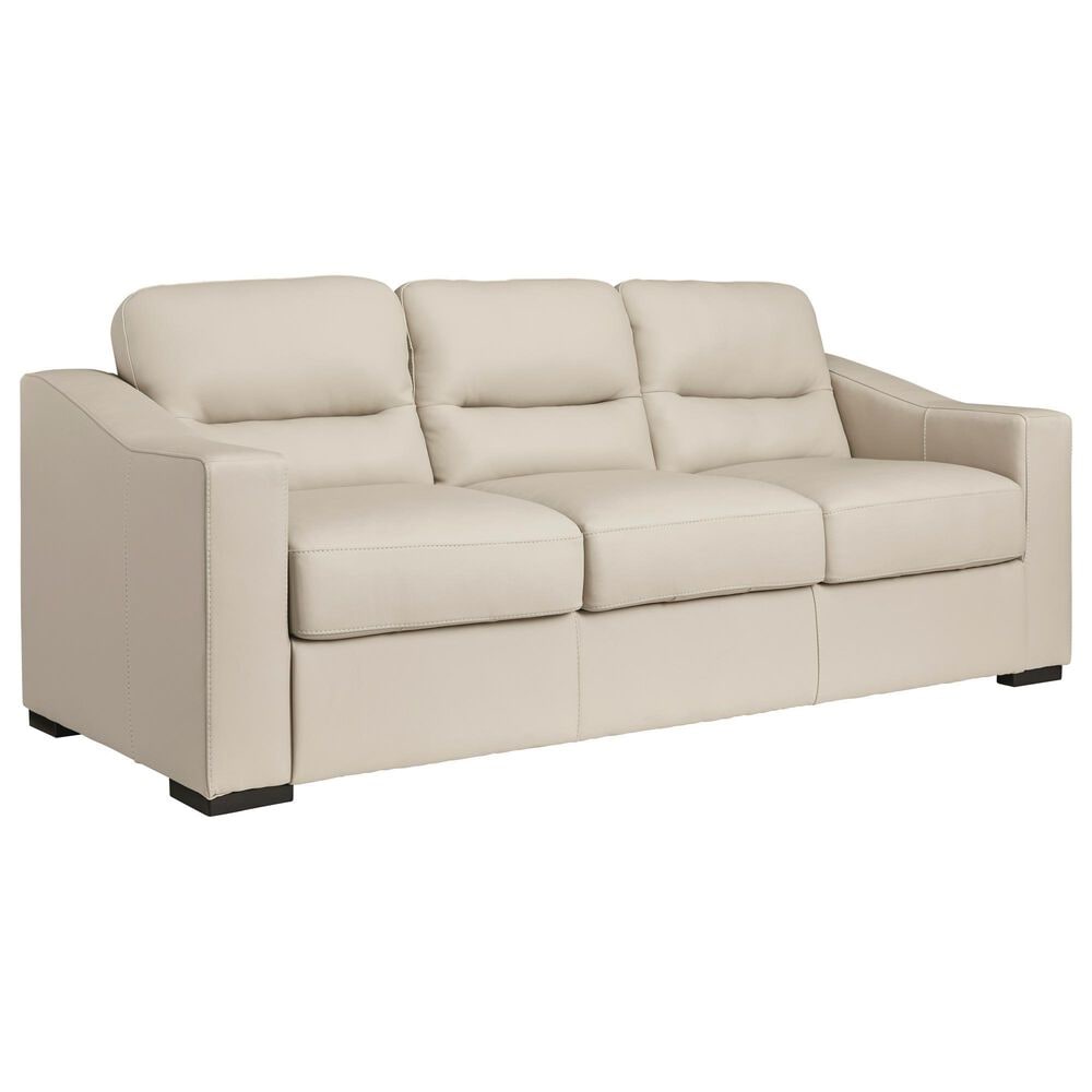 Ashley Treasure Trove Stationary Sofa and Loveseat Set in Almond, , large