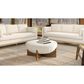 Jennifer Taylor Home Bali Upholstered Cocktail Ottoman in Ivory White, , large