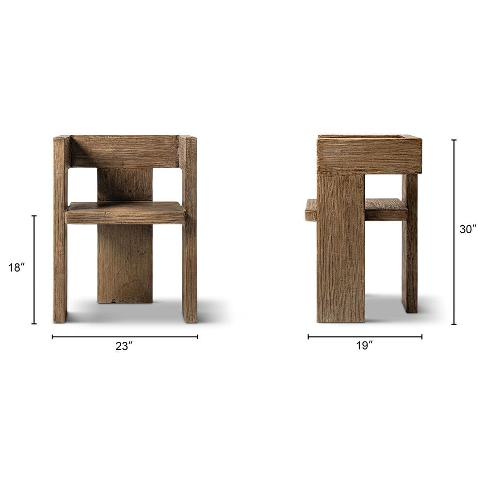 Jennifer Taylor Home Avenel Arm Chair in Heritage Medium Dark Brown, , large