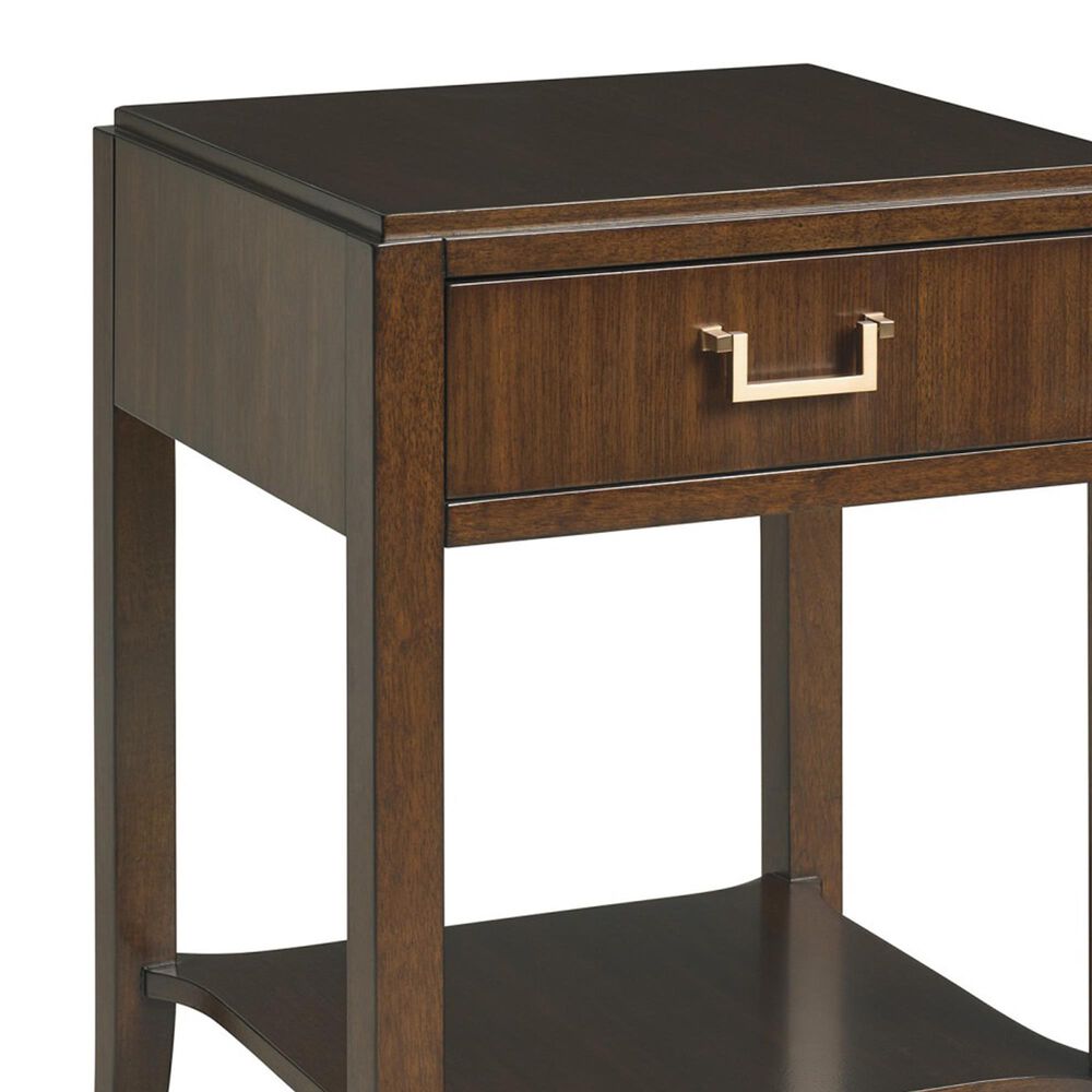Lexington Furniture Rendezvous Vera 1-Drawer Nightstand in Sable Brown, , large