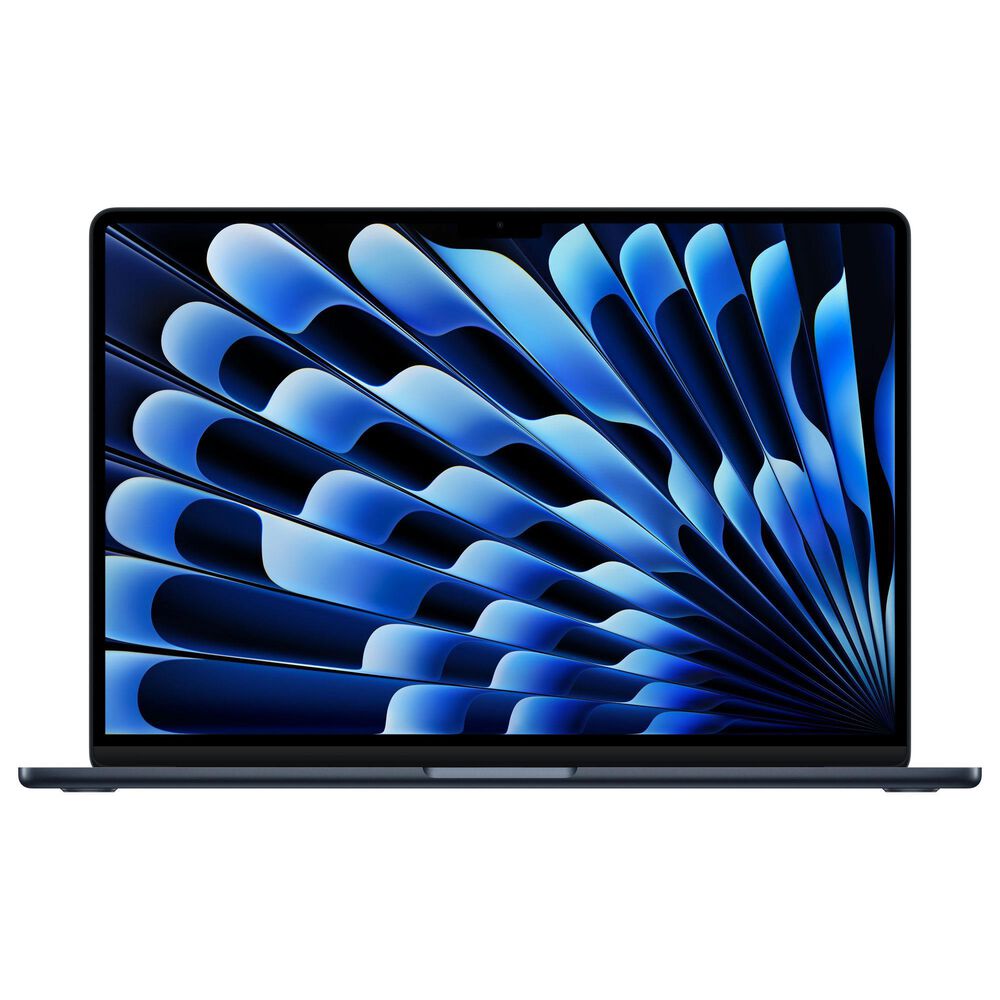Apple MacBook Air 15-inch Laptop M5 chip - 10 Core CPU - 10 Core GPU - 24GB Memory - 1TB SSD - Midnight - 3-Year AppleCare+ (Latest Model), , large