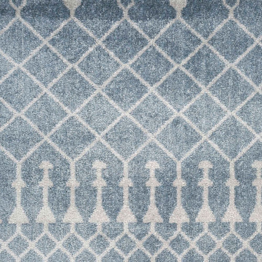 Nourison Astra Machine Washable 2&#39;2&quot; x 10&#39; Blue Runner, , large