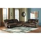 Signature Design by Ashley Clonmel Manual Reclining Loveseat in Chocolate, , large