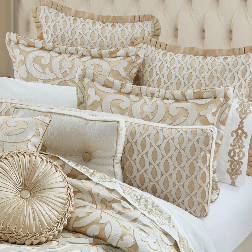 J. Queen New York La Boheme 4-Piece Queen Comforter Set in Gold, , large
