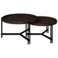 Golden Wave Furniture Huron Nesting Cocktail Table in in Dark Brown and Black, , large