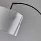 Adesso Bowery Arc Lamp with Taupe Shade in Black, , large