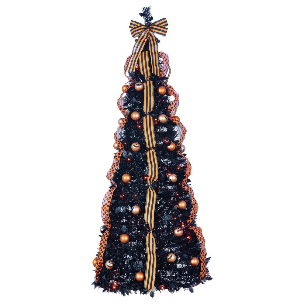 The Gerson Company 6" Halloween Artificial Tree in Black, , large
