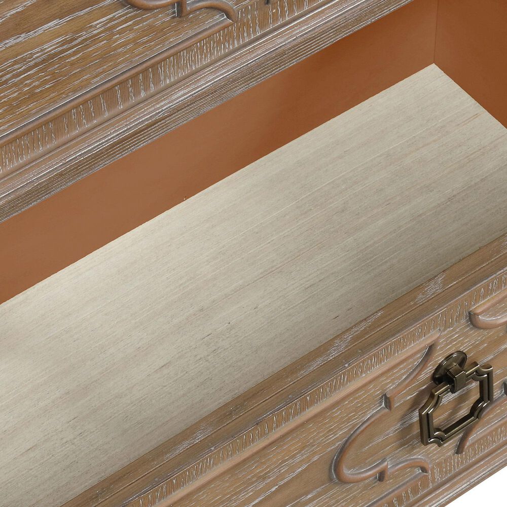 Furniture of America Lyris 7-Drawer Dresser and Mirror in Rustic Oak, , large