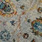 Amer Rugs Montana Traditional 7"6" Round Ivory and Orange Area Rug, , large