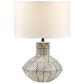Hampton Park Agape Boho Ceramic Table Lamp in White, , large