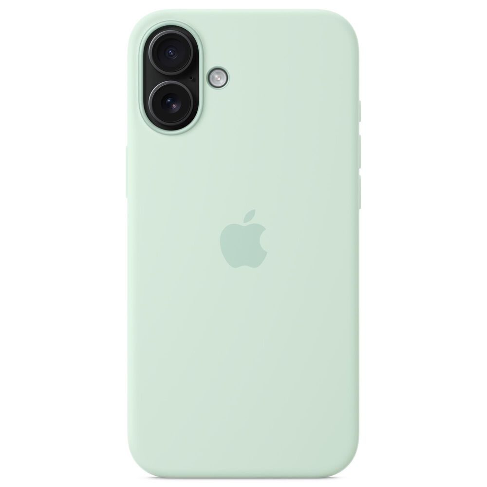 Apple Silicone Case with MagSafe for iPhone 16 Plus in Aquamarine, , large