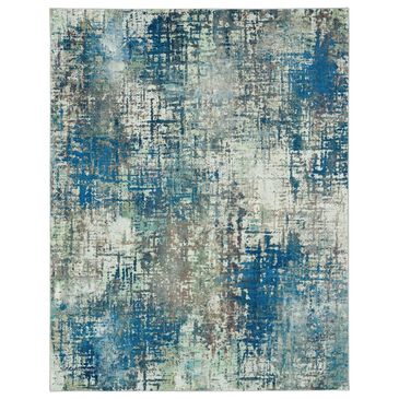 Karastan Kaleidoscope Glacial 8" x 10" Blue, , large