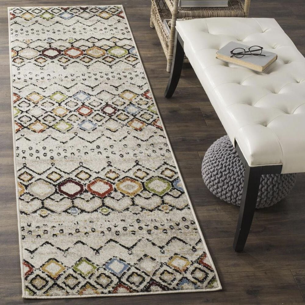 Safavieh Amsterdam AMS108K 2&#39;3&quot; x 8&#39; Ivory Runner, , large