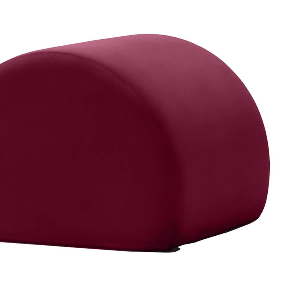 Jaxx Avana Chaise Lounge Yoga Chair in Merlot Velvet, , large