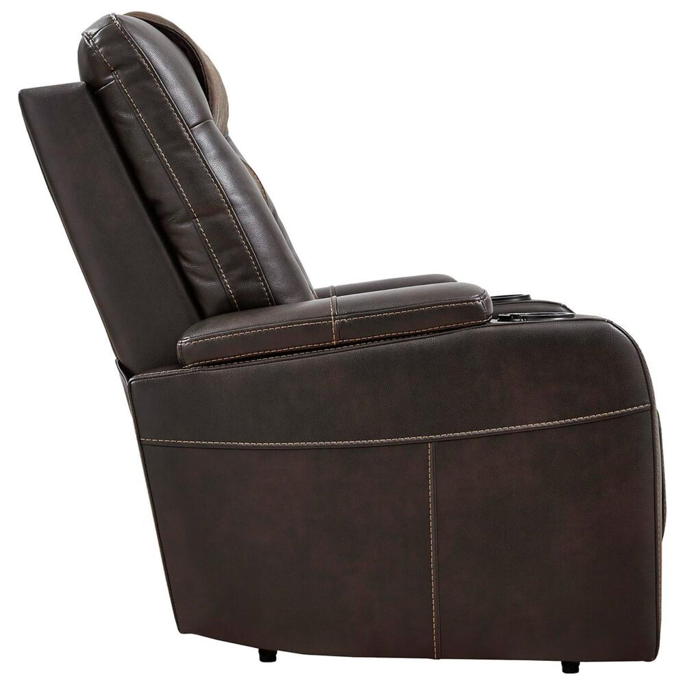 Ashley Composer Power Recliner with Adjustable Headrest in Brown, , large