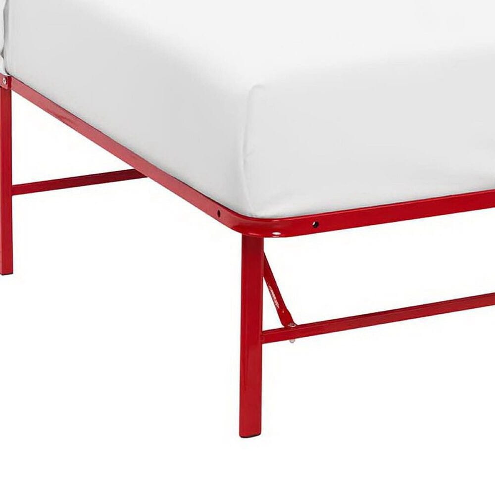 Modway Horizon Platform Twin Bed Frame in Red, , large