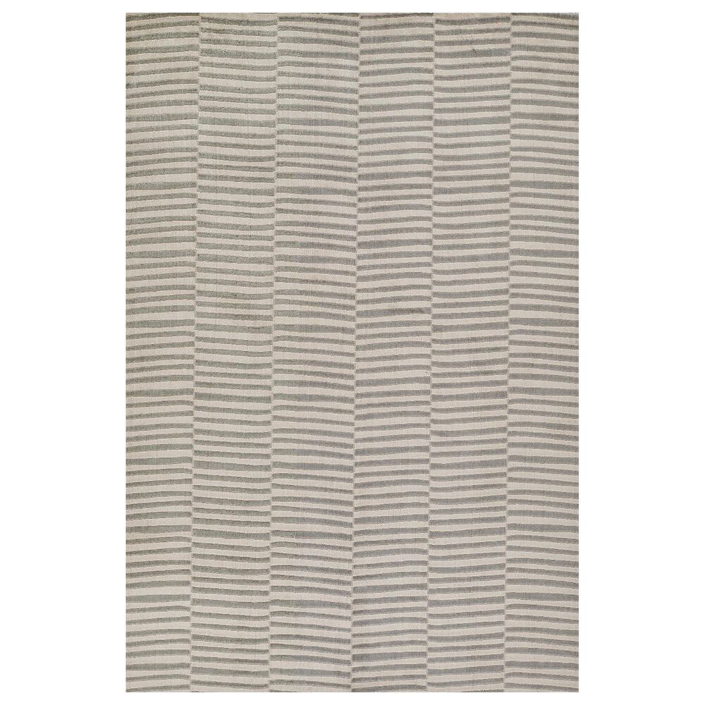 Momeni Xander Striped 5" x 8" Grey Area Rug, , large