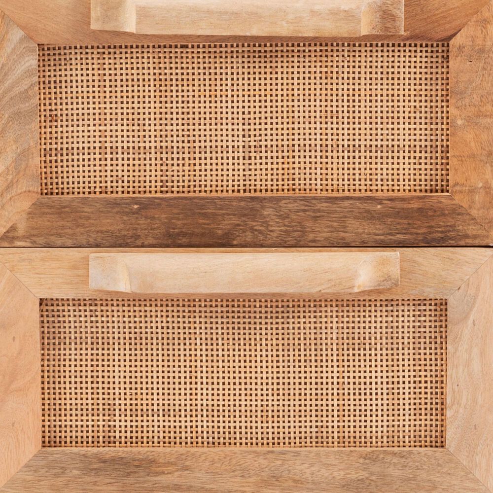 Linon Home Decor Janie 2-Drawer Cabinet in Natural and Gold, , large