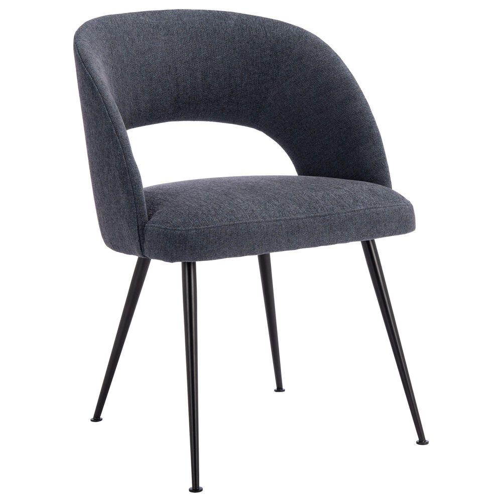 Safavieh Cromwell Dining Chair in Navy/Black, , large