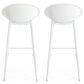 Hearth and Haven Gable Outdoor Barstool with Metal Frame in White (Set of 2), , large