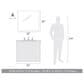 Golden Lighting Orwell 1-Light Wall Sconce in Chrome, , large