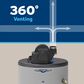 GE Appliances RealMAX Choice 40-Gallon Short Liquid Propane Power Vent Low-NOx Water Heater in Gray, , large