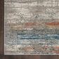 Nourison Rustic Textures Grey and Multicolor 6" x 9" Area Rug, , large