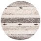 Safavieh Natura NAT325Z 6" Round Black and Ivory Area Rug, , large