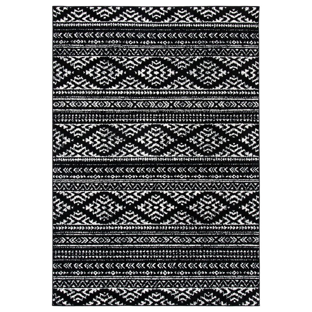 Safavieh Tulum 2" x 5" Black and Ivory Runner, , large