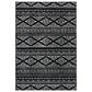Safavieh Tulum 2" x 5" Black and Ivory Runner, , large