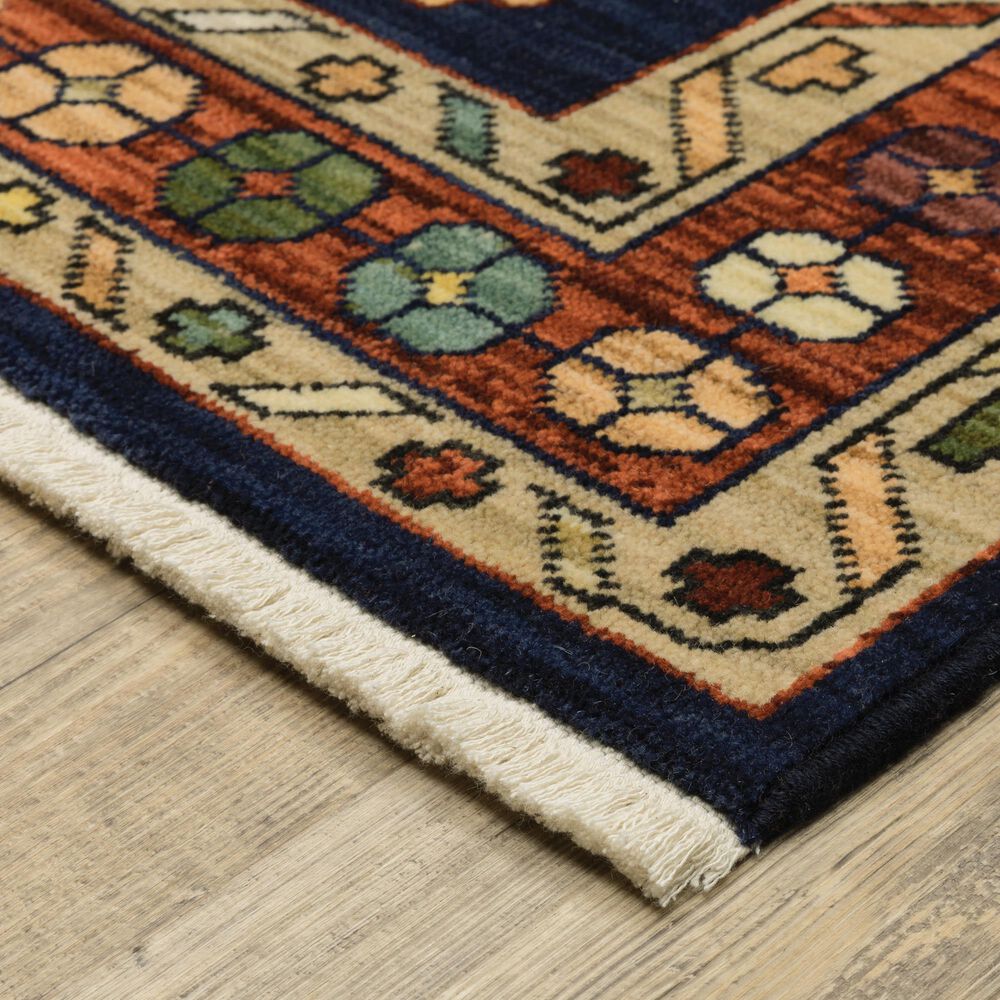Oriental Weavers Lilihan Blue 7&#39;10&quot; x 10&#39;10&quot; Area Rug, , large
