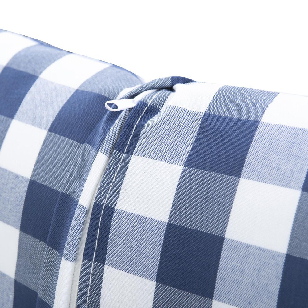 Linon Home Decor Tobin 5-Piece Nook Cushion Set in Navy Blue, , large