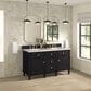 James Martin Vanities Lorelai 60" Double Vanity in Black Onyx with 3 cm Ethereal Noctis Quartz Top, , large